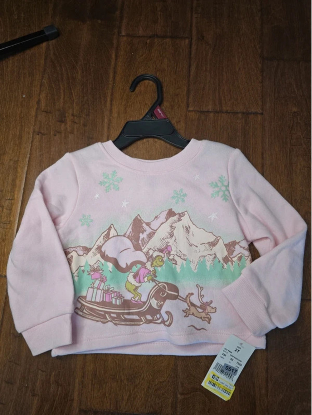 2t brand new, the grinch, christmas sweatshirt, item 517G6